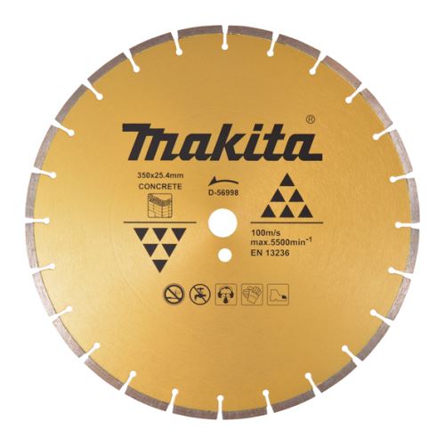 MAKITA dijamantna ploča za rezanje betona 350x3x25,4 mm D-56998