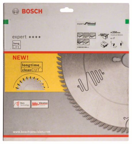 BOSCH list pile Expert for Wood 250 x 30 x 3,2 mm, 60 2608642506