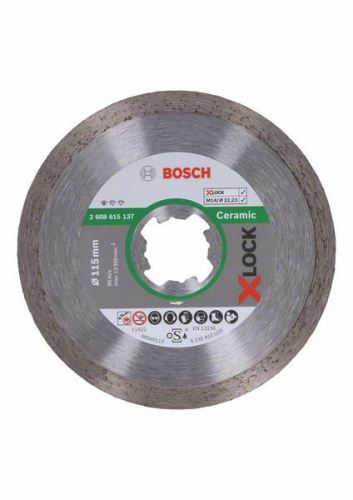 BOSCH X-LOCK Dijamantna rezna ploča Standard for Ceramic system 115 x 22,23 x 1,6 x 7 mm 2608615137